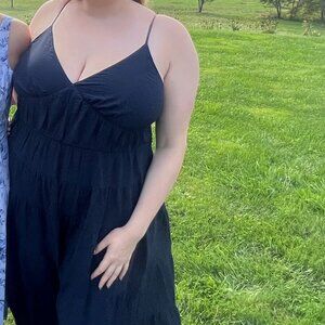 Abercrombie | Flowy Tiered Maxi Dress | NAXY | XLT